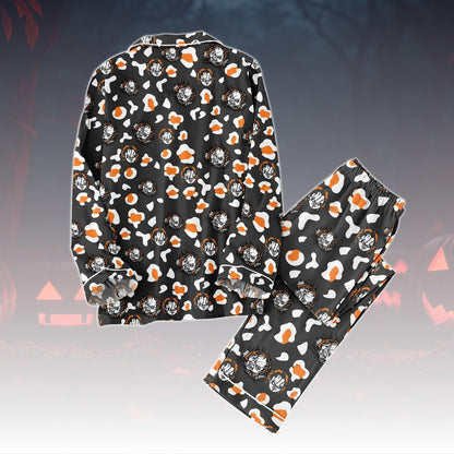 Chucky Pajamas Set, Horror Movie Pajamas Family, Child’s Play Matching Pjs, Scary Slasher Villain Pajamas Women, Halloween Pajamas