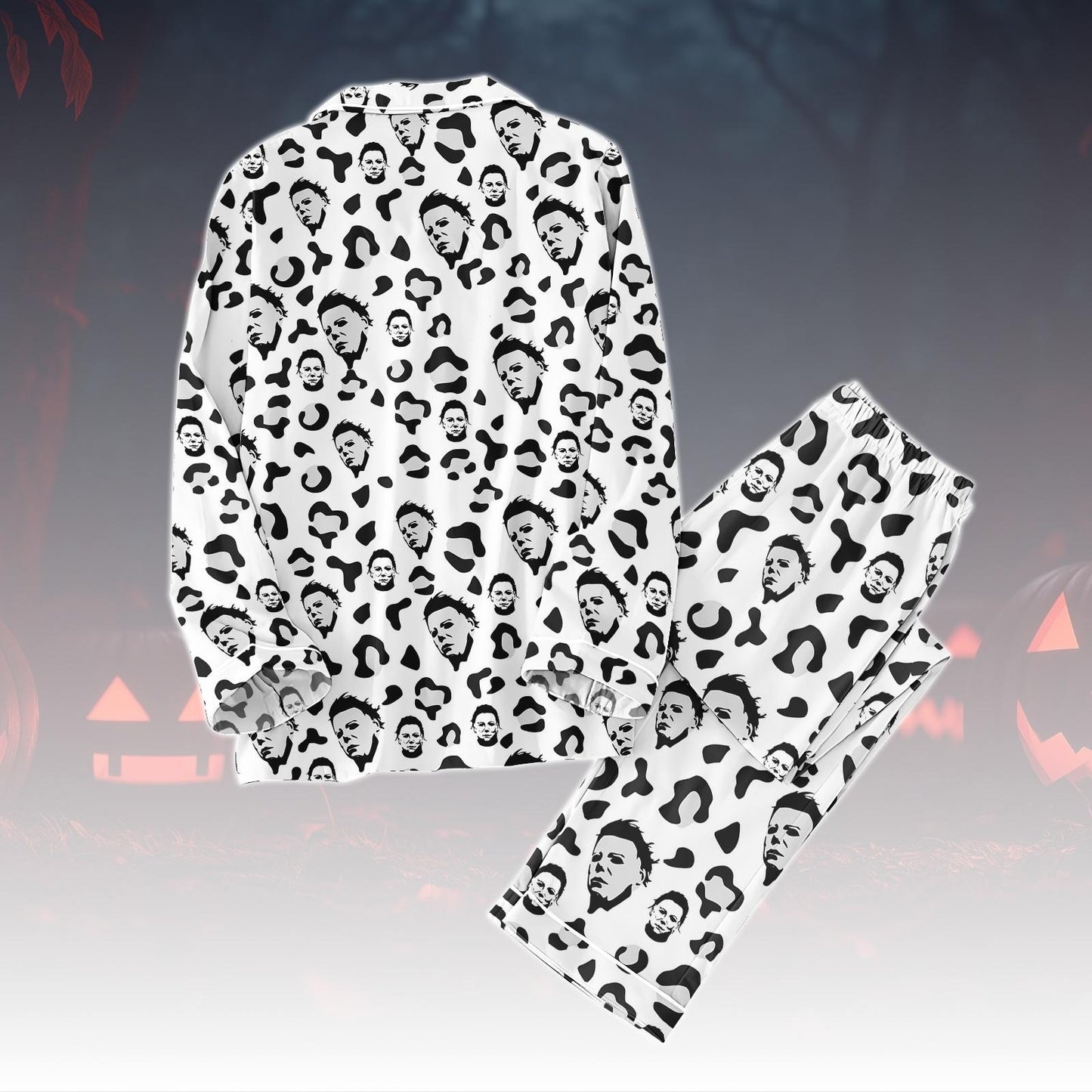 Michael Myers Pajamas Set, Halloween Horror Pajamas Women, Scary Movie Matching Pajamas, Slasher Villain Pajamas For Him, Spooky Season