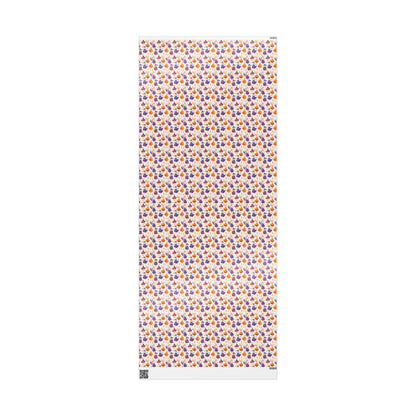 Goose and Pumpkin Halloween Wrapping Paper for October Gifts | Funny Spooky Goose Fall Farm Animal Wrap for Party Treats
