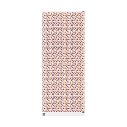 Goose and Pumpkin Halloween Wrapping Paper for October Gifts | Funny Spooky Goose Fall Farm Animal Wrap for Party Treats