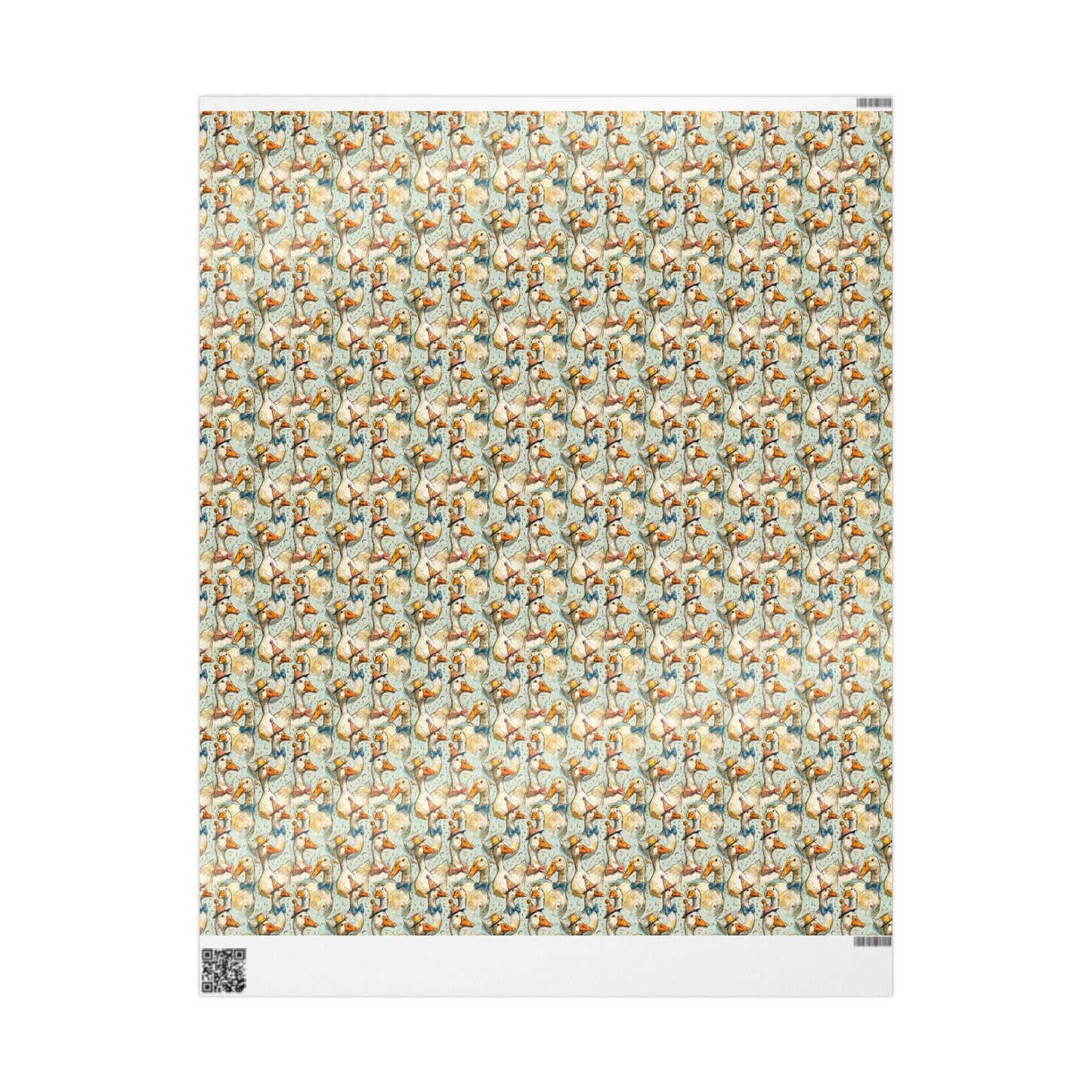 Goose Themed Birthday Wrapping Paper for Teen Girls | Cute Farmhouse Gift Wrap with Floral and Animal Designs