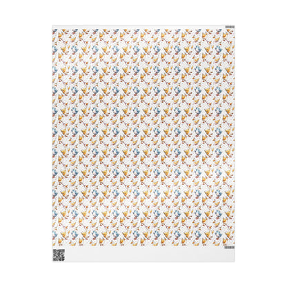 Goose Birthday Wrapping Paper for Kids Gifts | Whimsical Funny Goose Farm Animal Gift Wrap for Boys, Girls and Animal Lovers