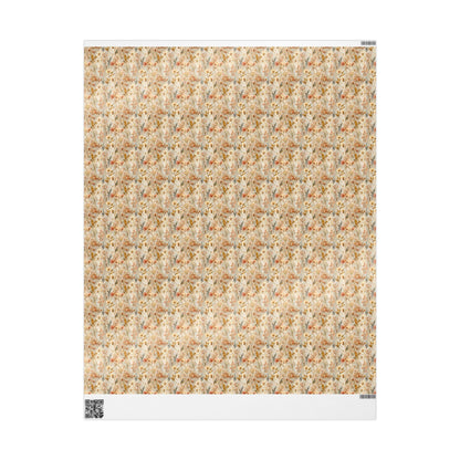 Vintage Wildflower Wrapping Paper for Aunt Birthday | Classic Botanical Gift Wrap for Elegant Present Packaging