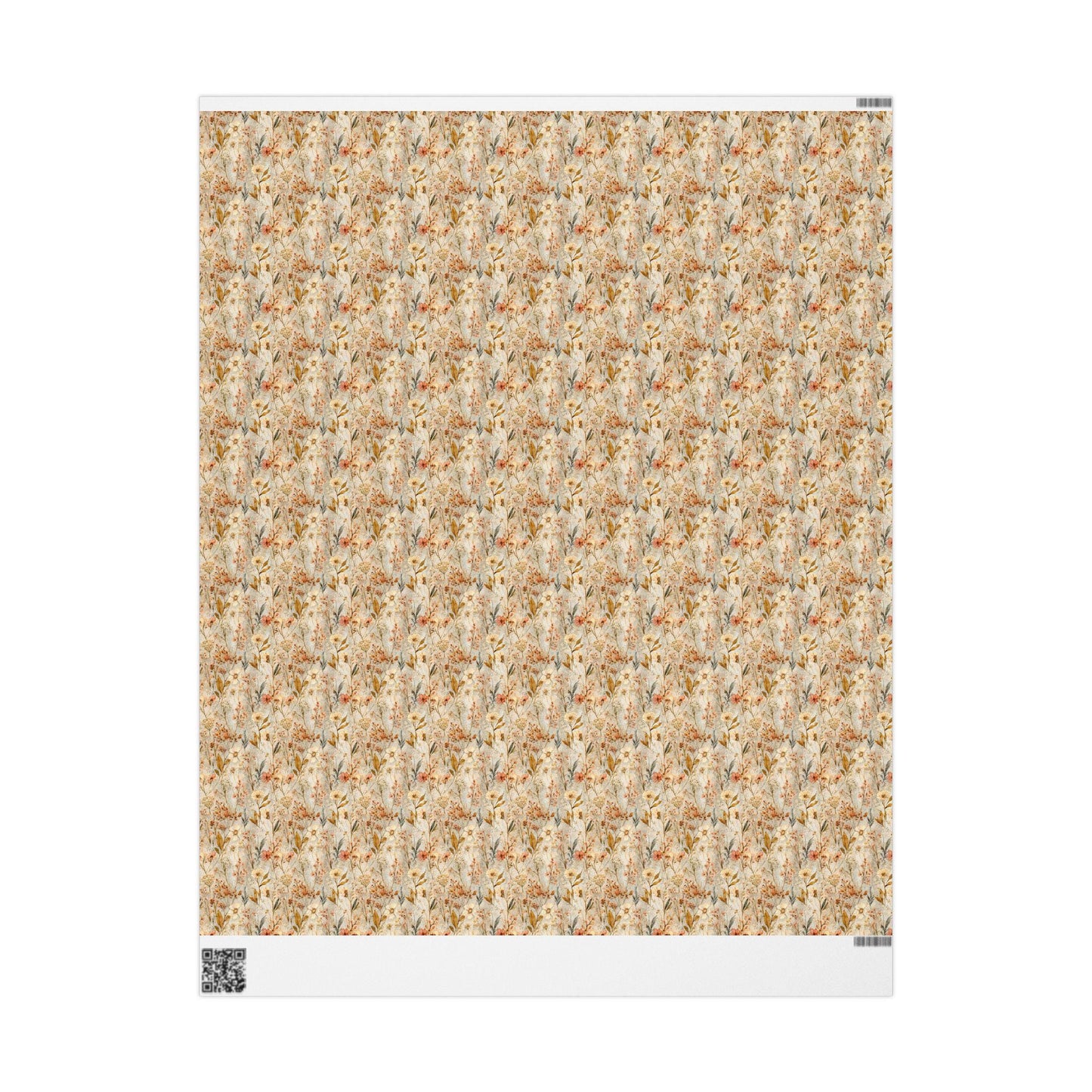 Vintage Wildflower Wrapping Paper for Aunt Birthday | Classic Botanical Gift Wrap for Elegant Present Packaging