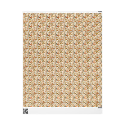 Vintage Wildflower Wrapping Paper for Aunt Birthday | Classic Botanical Gift Wrap for Elegant Present Packaging