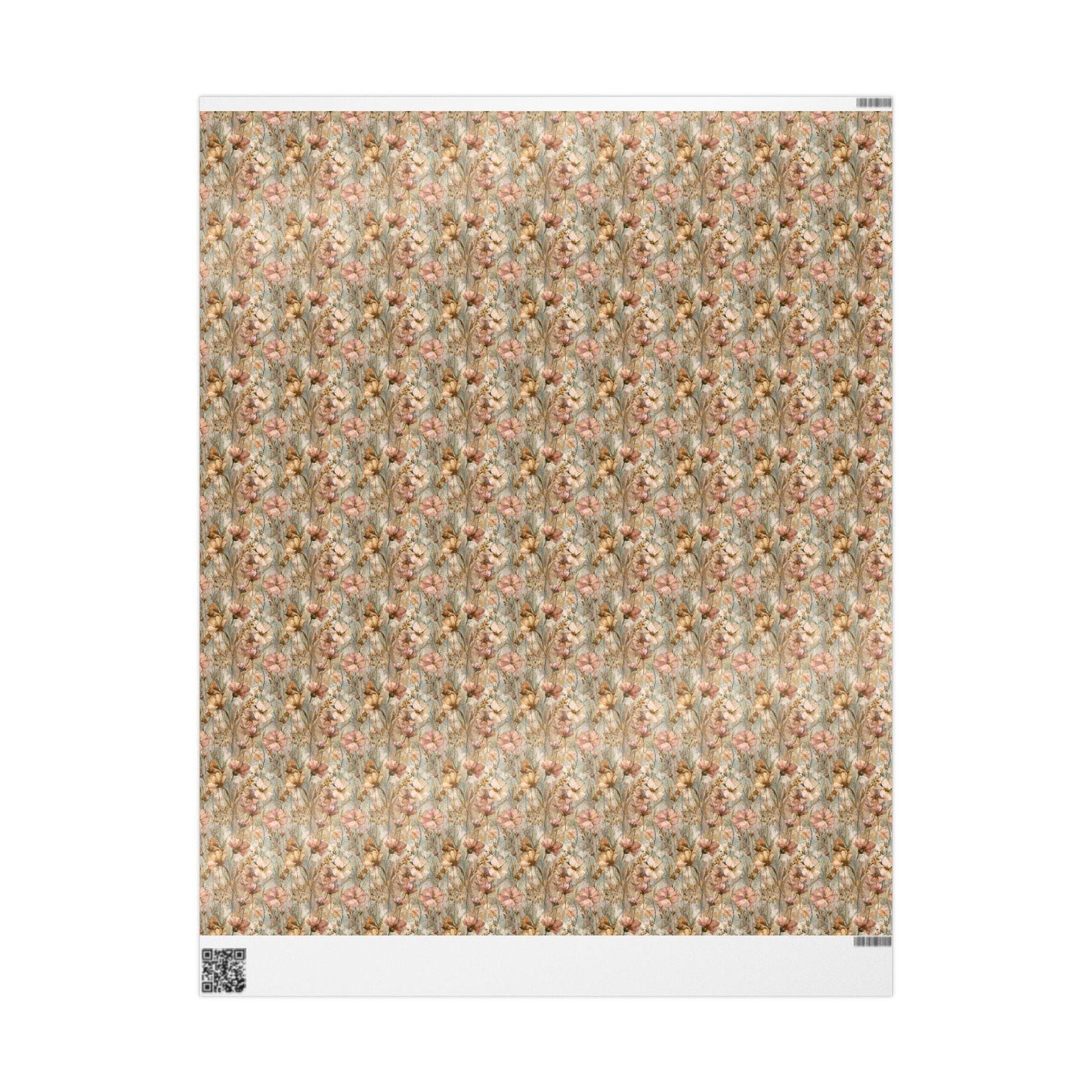 Wildflower Wrapping Paper for Garden Party Favors | Pastel Floral Wrap for Guests | Tea Party or Spring Birthday