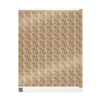 Wildflower Wrapping Paper for Garden Party Favors | Pastel Floral Wrap for Guests | Tea Party or Spring Birthday