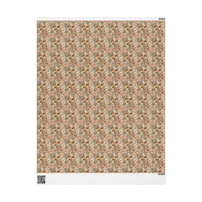 Wildflower Wrapping Paper for Garden Party Favors | Pastel Floral Wrap for Guests | Tea Party or Spring Birthday