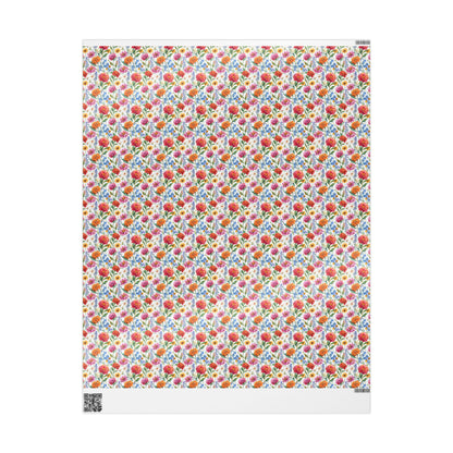 Rustic Wildflower Gift Wrap for Bridesmaid Proposal | Boho Wedding Party Wrapping Paper for Nature Inspired Gifts