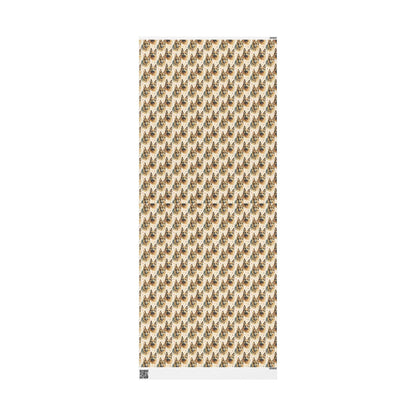 German Shepherd Dog Lover Wrapping Paper Roll, Festive Gift Wrap with GSD Art for Holiday Gifting, Birthdays, and Pet Events #11