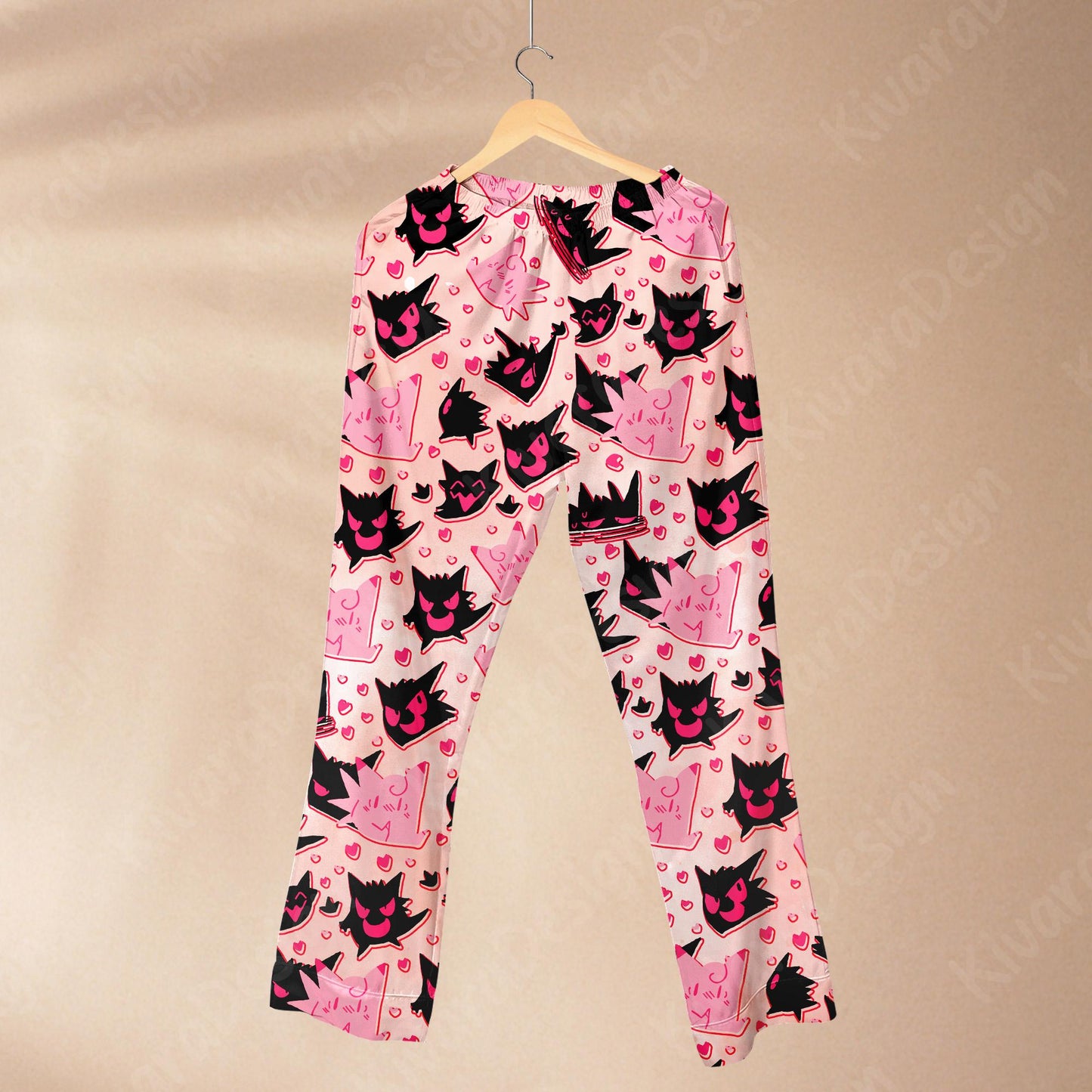 Ghost Love Funny Pajamas Set Cute Loungewear Pajamas Comfort for Fans