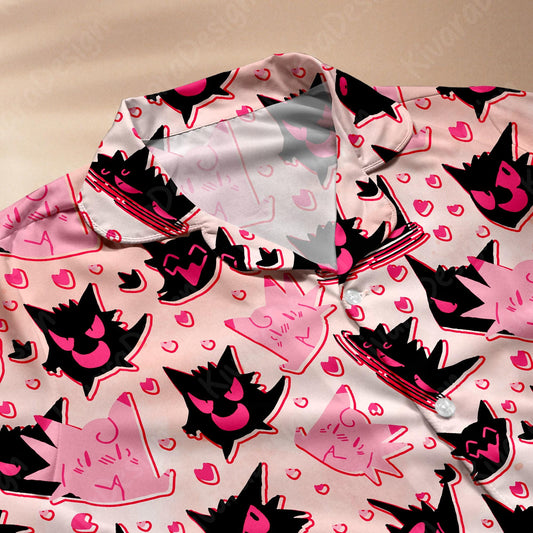 Ghost Love Funny Pajamas Set Cute Loungewear Pajamas Comfort for Fans