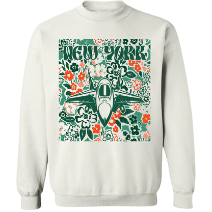 New York Team Mascot Shirt, Floral Spirit Mascot Sweatshirt, Game Day Tee, Abstract Flower Football Sports Shirt, Cheerleader Gift Shirt