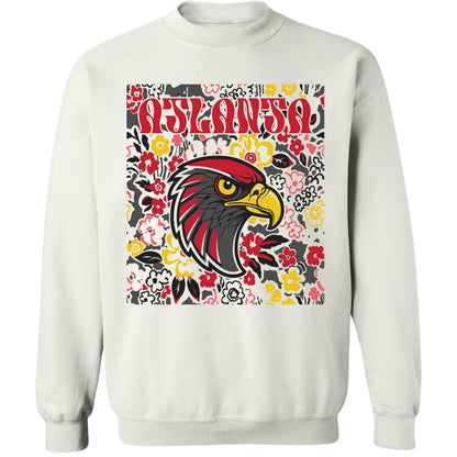 Atlanta Team Mascot Shirt, Floral Spirit Mascot Sweatshirt, Game Day Tee, Abstract Flower Football Sports Shirt, Cheerleader Gift Shirt