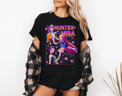 Vintage Kpop Huntrix Fan Shirt: Rumi Zoey Mira Graphic Tee