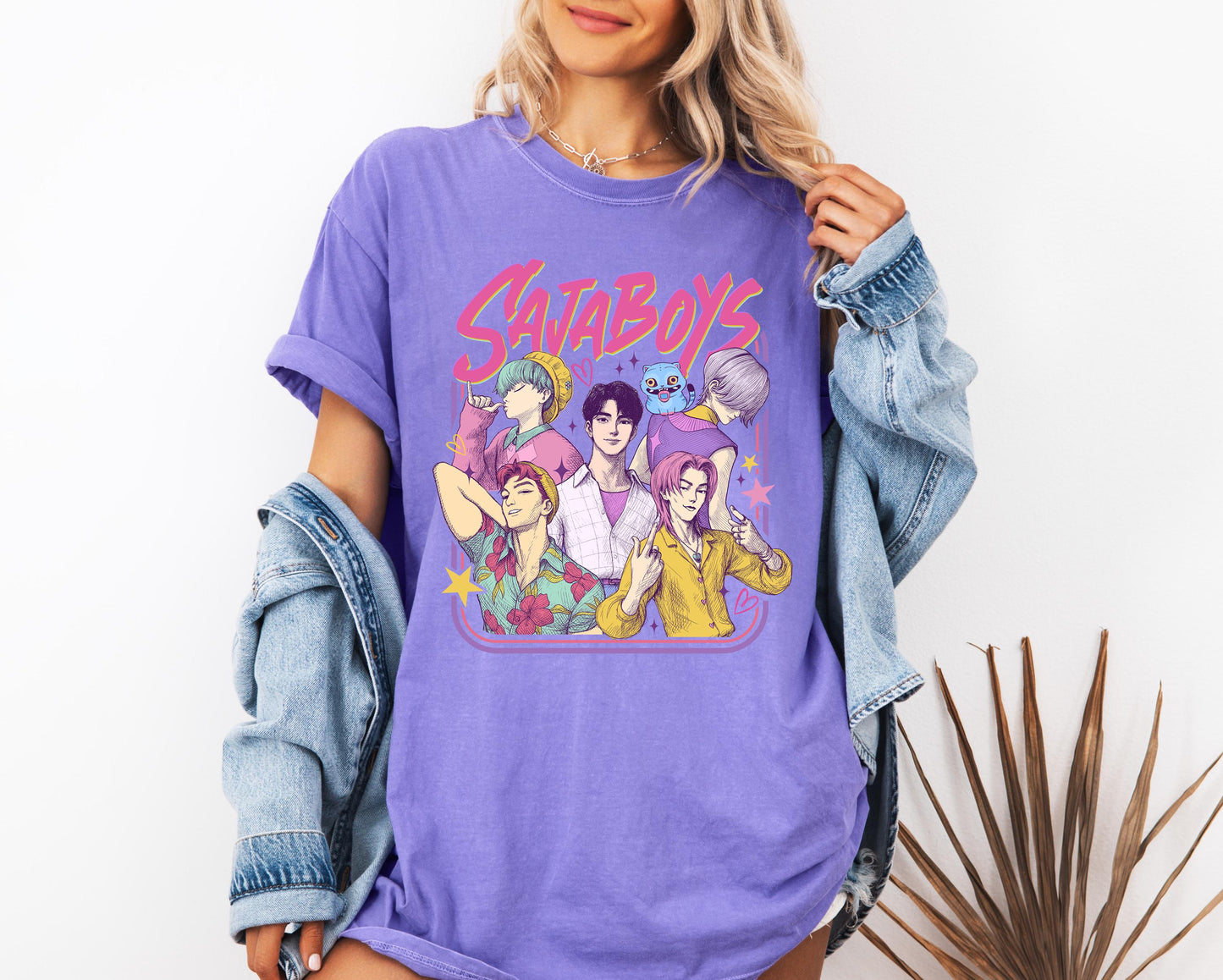 Saja Boys Boy Band Shirt, Kpop Demon Hunters Movie Shirt, Bootleg Retro Movie Shirt, Demon Hunters Merch Shirt, Kpop Saja Boys Shirt