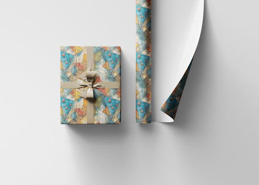 Rock Climbing Wrapping Paper Roll for Outdoor Lovers, Gift Wrap for Climbers and Mountain Hiking Enthusiasts #15