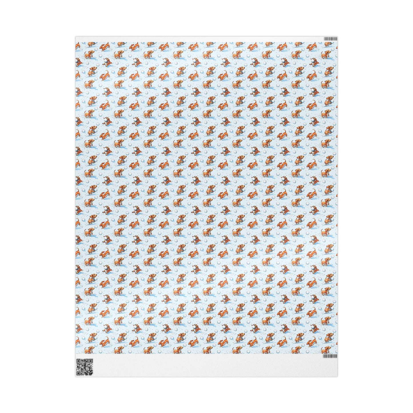 Cute Winter Dachshund wrapping paper for Dog Lovers | Weiner Dog gift wrap for Doxie Mama, Dachshund Mom or Sausage Dog Fan