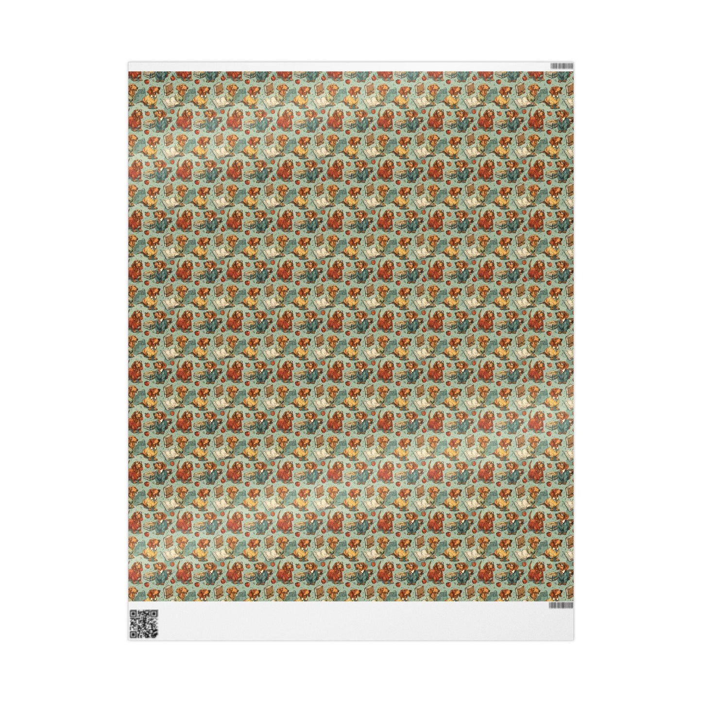 Cute Dachshund bookish wrapping paper for Dog Lovers | Weiner Dog gift wrap for Doxie Mama, Dachshund Mom or Sausage Dog Fan