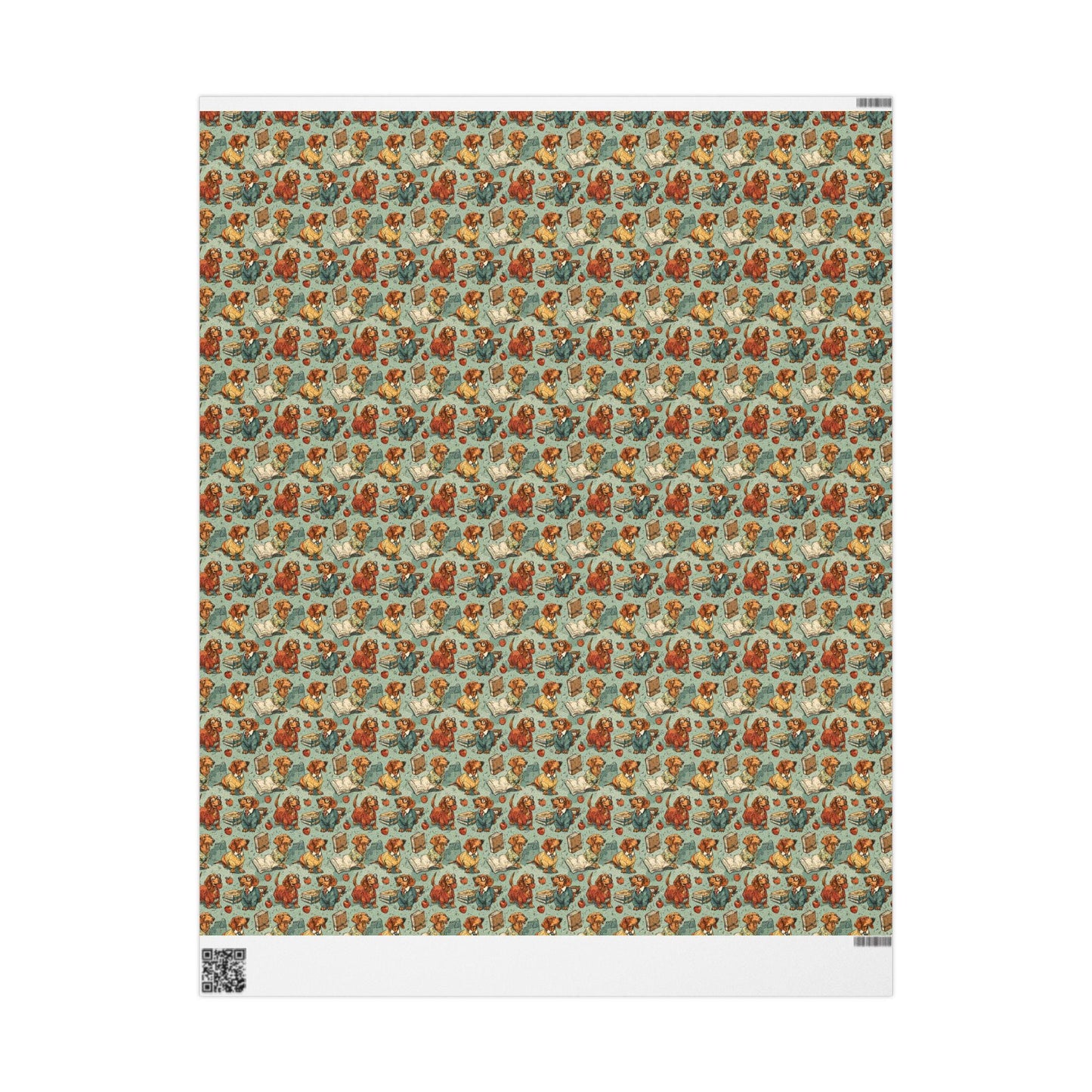 Cute Dachshund bookish wrapping paper for Dog Lovers | Weiner Dog gift wrap for Doxie Mama, Dachshund Mom or Sausage Dog Fan