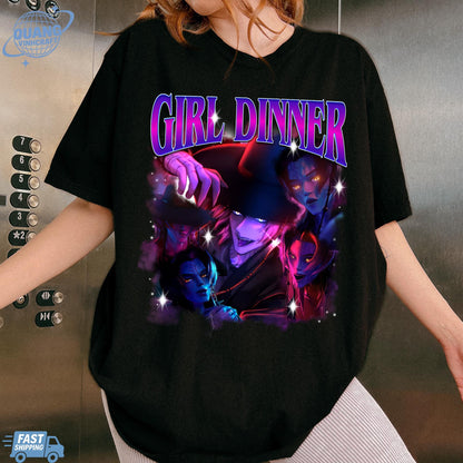 Girl Dinner Sajaboys Kpop Demon Hunters Romance Shirt,Girl Dinner Kpop Demon Hunters Saja Boys Bootleg, Gift For Fan Kpop Lovers