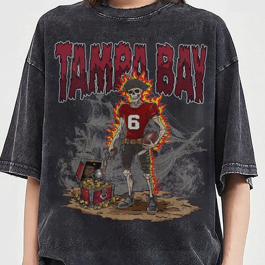 Tampa Bay Football Skull Vintage Shirt