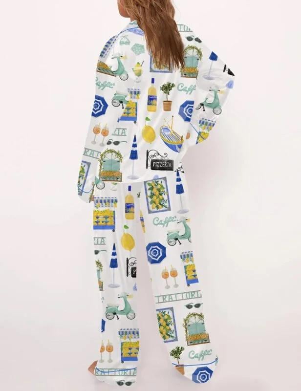 Italy Vacation Pajama Set  Pajamas Set