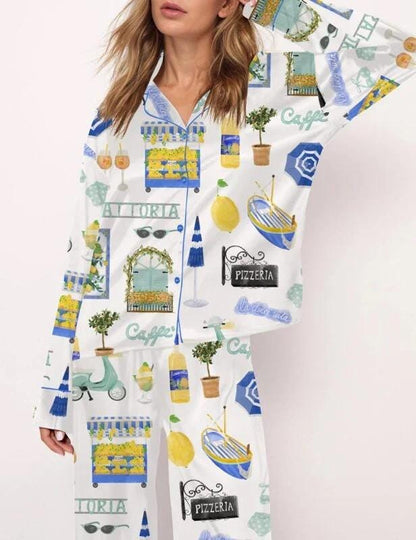 Italy Vacation Pajama Set  Pajamas Set