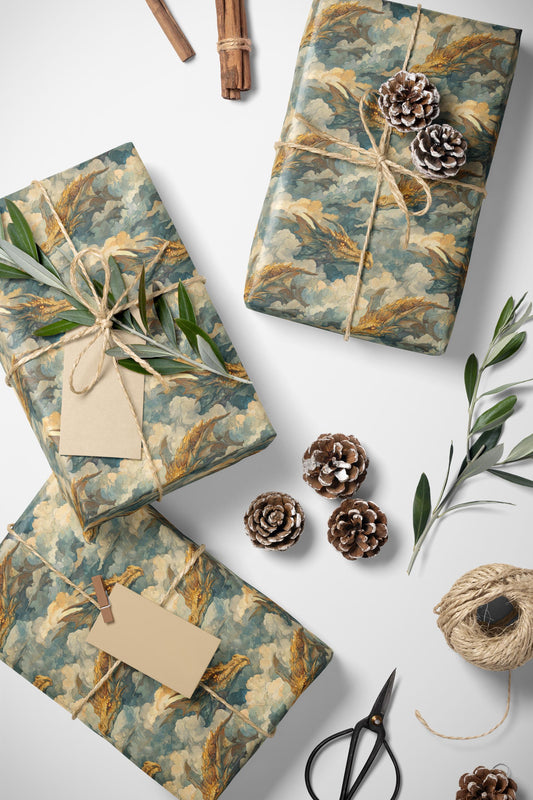 Fantasy Dragon Lover Gift Wrap Roll, Wrapping Paper for Mythical-Themed Gifting, Gamers, and Medieval Enthusiasts #7