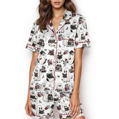 Run Little Mouse Haunting Adeline Ghost Book Satin Pajama set, Dark Romance Book Merch, Smut Reader Gift, Cat and Mouse, Zade Meadows