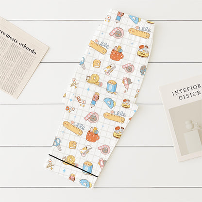 Back To School Pajamas Set, School Supplies And Cats Sleepwear, Cute Cat Homewear, First Day Of School Pyjamas, Cat Lovers Gift