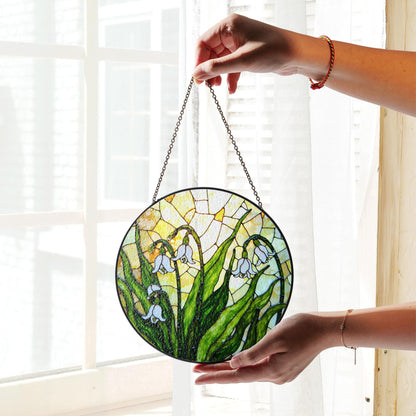 Snowdrop Flower Stained Glass Suncatcher Spring Window Decor Gift for Nature Lovers or Mothers Day