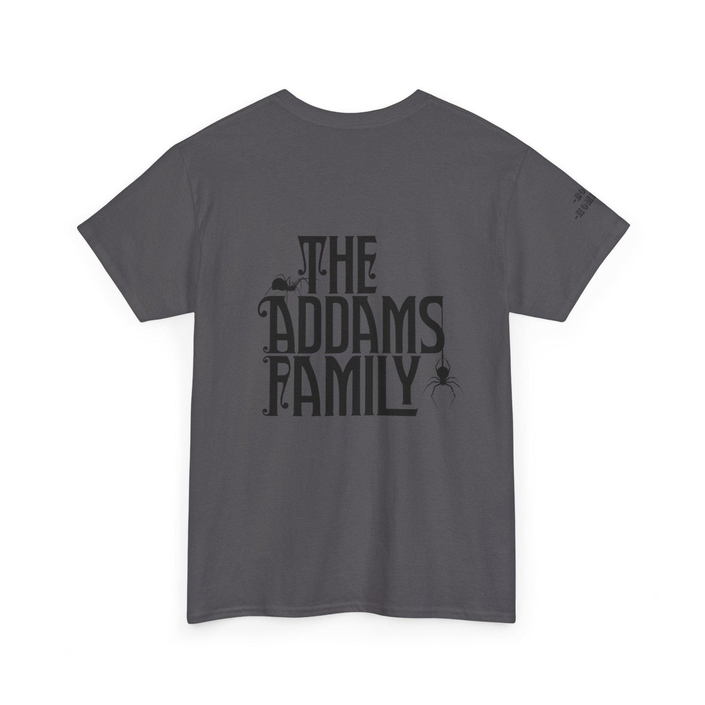 Wednesday Addams Graphic Print T-Shirt - Addams Family Halloween Shirt - Boys? Homicide Shoulder Print - Kids & Adults Unisex Tee