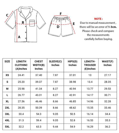 Men'S Short Sleeve Notch Woven Cotton Poplin Boxer Pj Set  Pajamas Set