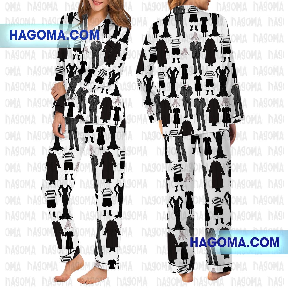 Wednesday Satin Pajamas Set  Pajamas Set