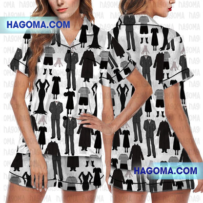 Wednesday Satin Pajamas Set  Pajamas Set