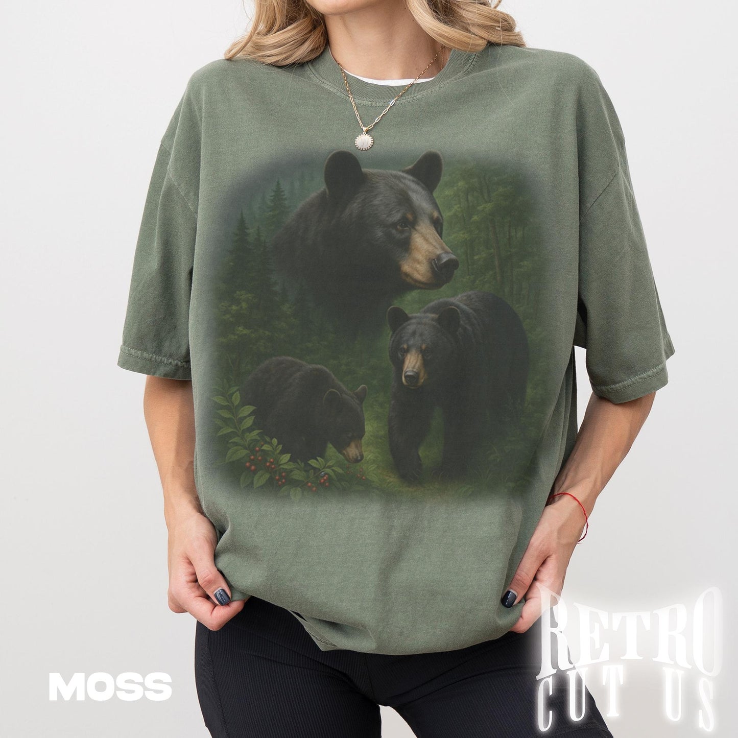 Vintage Black Bear T-Shirt, Retro Wildlife Graphic Tee, Western Nature Adventure Shirt, Gift for Animal Lovers