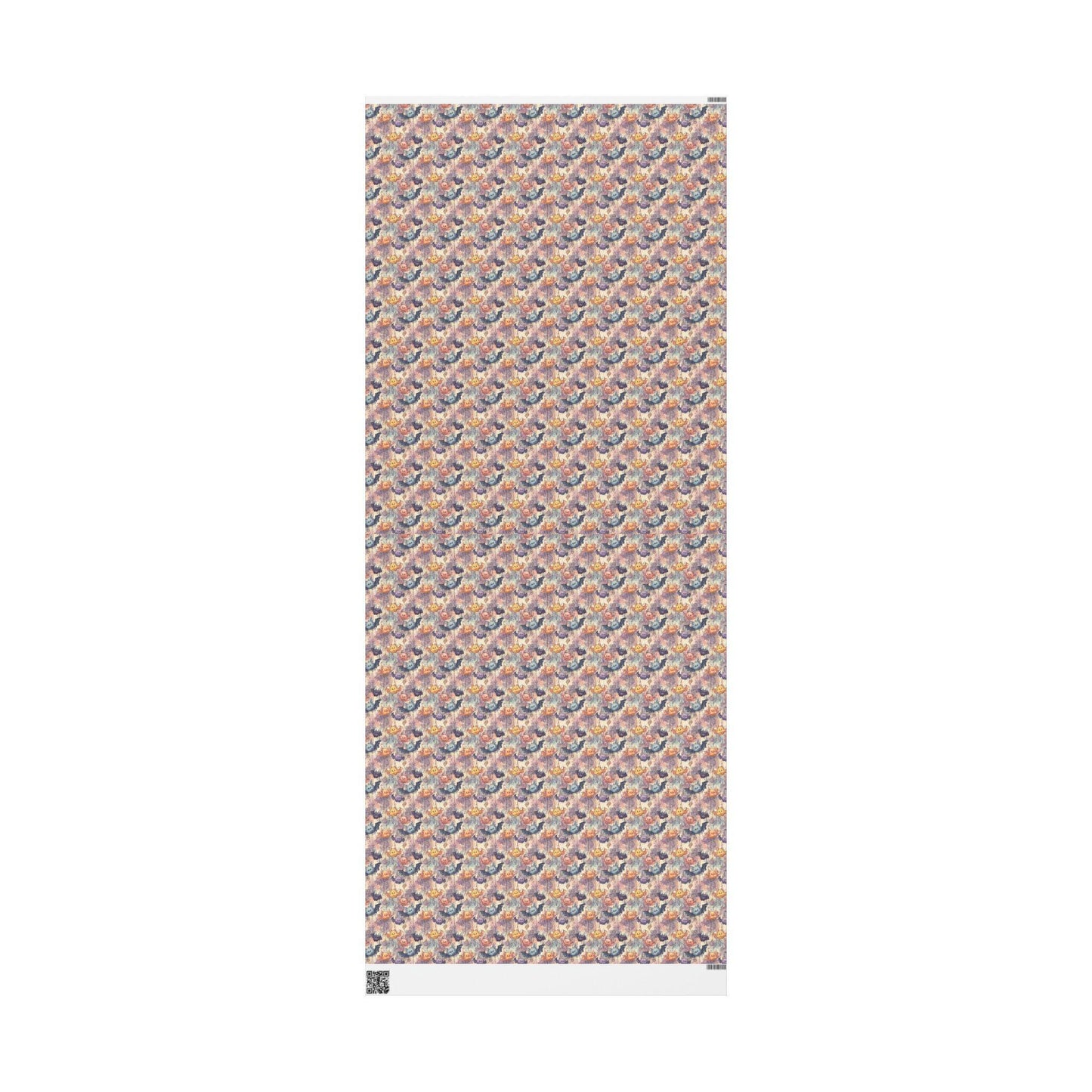 Witchy Bat Baby Shower Wrapping Paper, Creepy Cute Pastel Goth Gift Wrap for Halloween and Alternative Birthdays #13