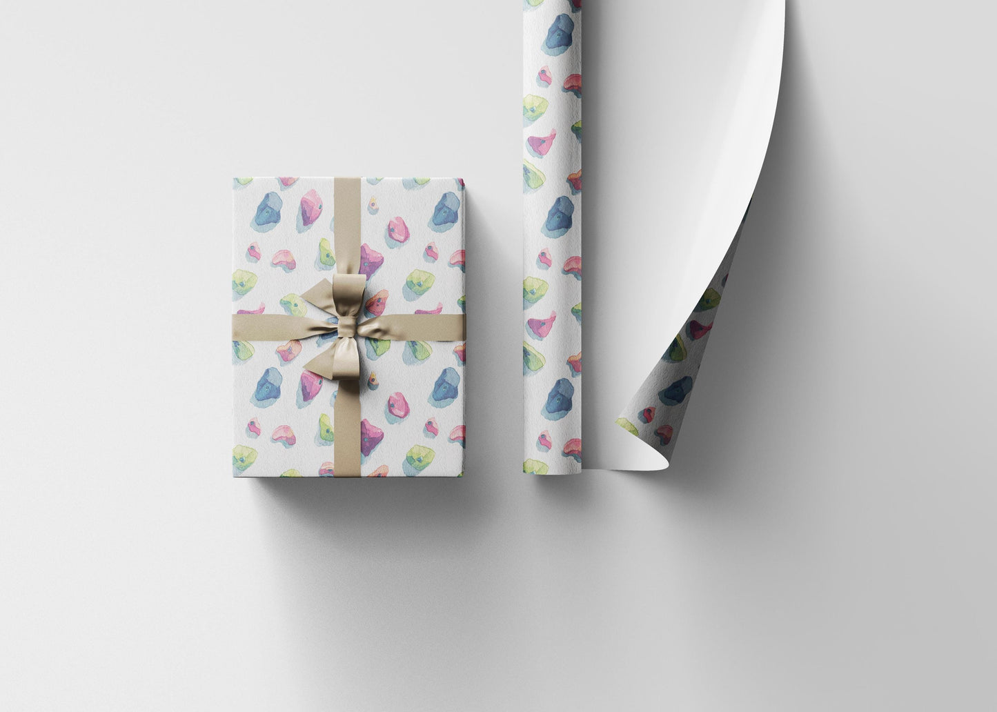 Extreme Sports Wrapping Paper Roll with Rock Climbing Print, Gift Wrap for Outdoor Adventure Lovers and Climbers #22