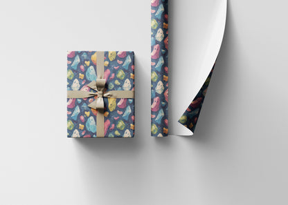 Climber Wrapping Paper Roll, Gift Wrap for Rock Wall Climbing Fans, Bouldering Enthusiasts, and Adventure Seekers #11