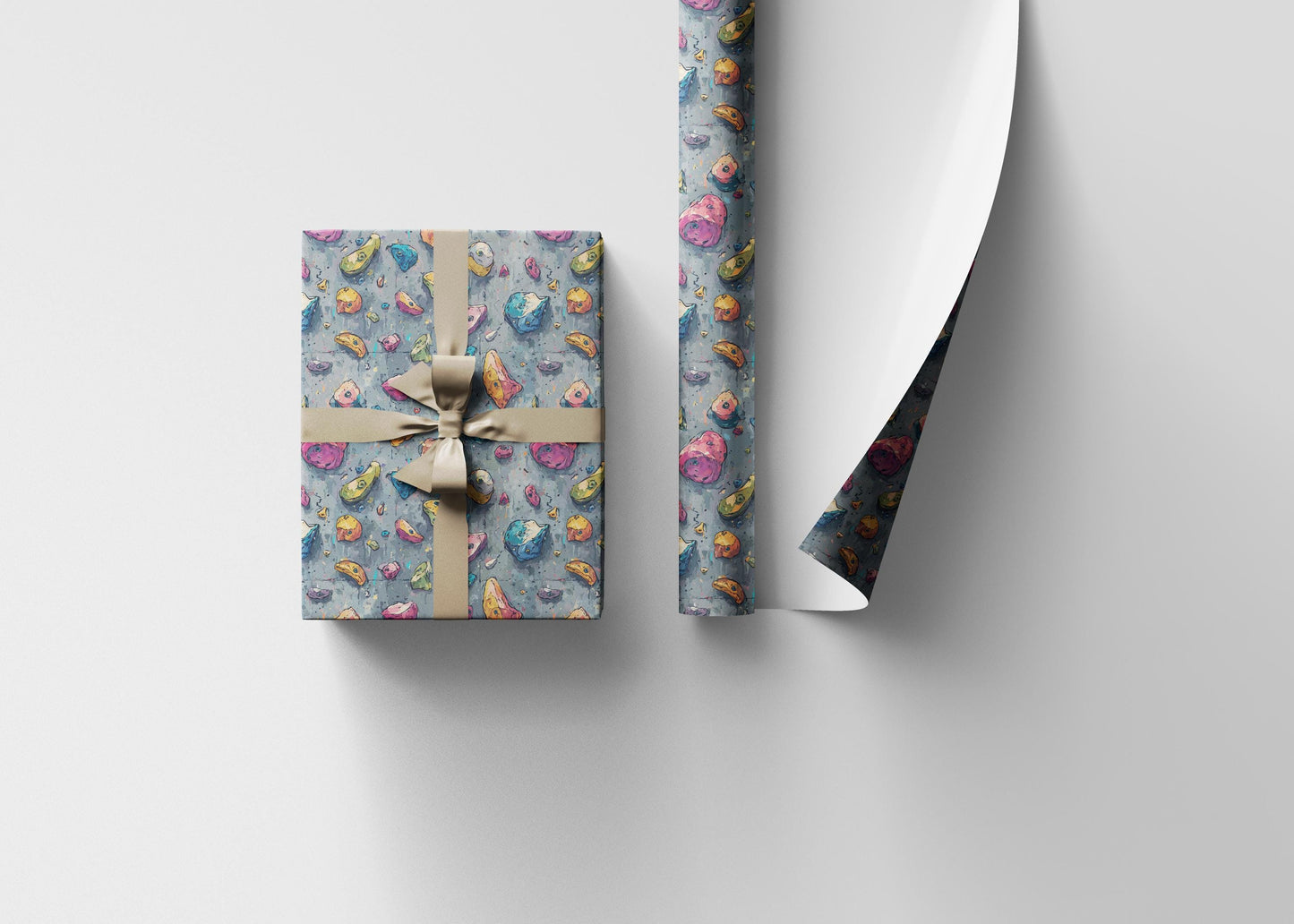 Rock Climbing Wrapping Paper Roll, Perfect Gift Wrap for Outdoor Lovers, Mountain Climbers, and Sports Enthusiasts #9