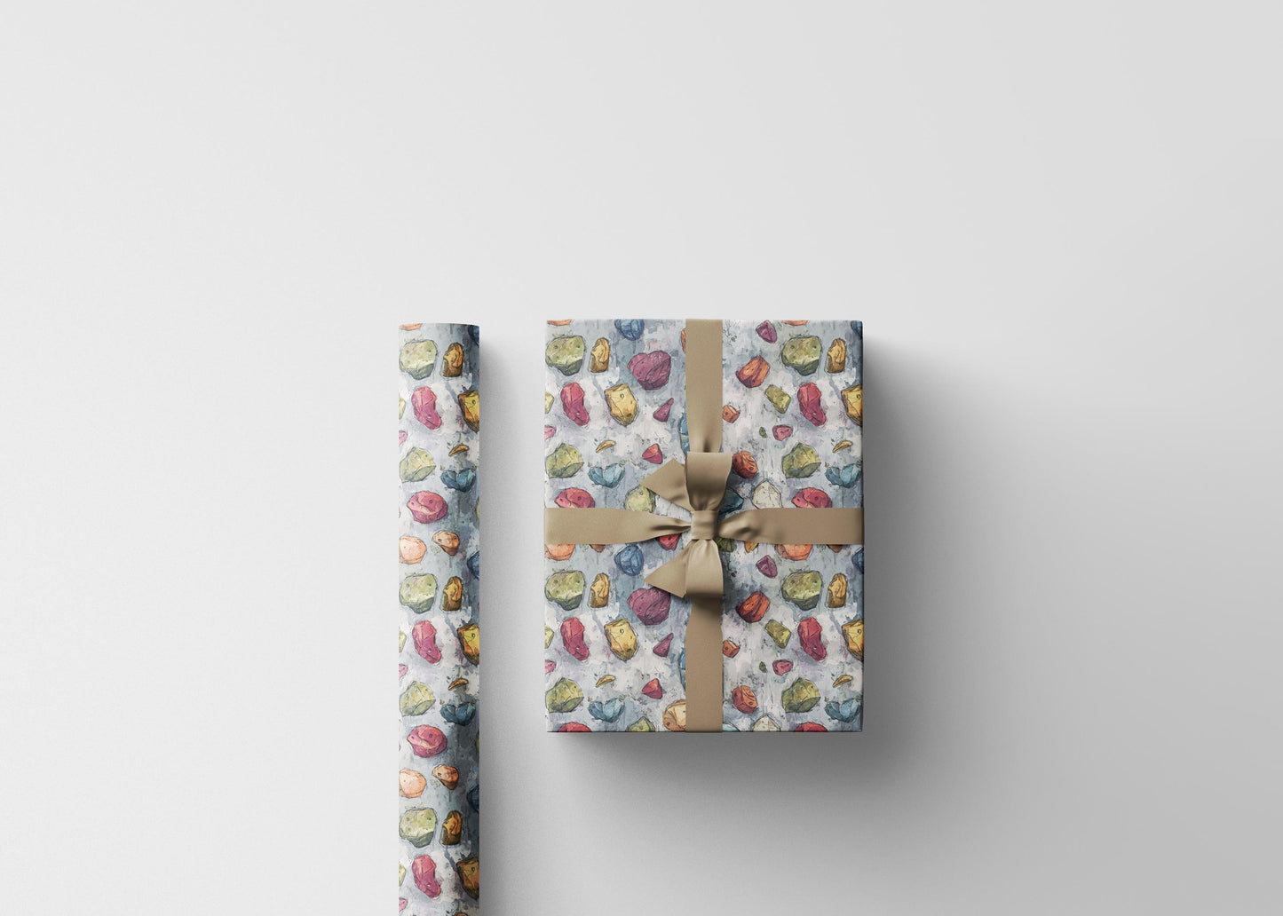 Outdoor Adventure Wrapping Paper Roll with Rock Climbing Design, Gift Wrap for Climbers and Bouldering Fans #8