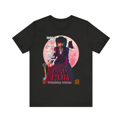 Gothic Vibes Unisex Tee, Wednesday Addams Shirt, Spooky Full Moon T-Shirt, Addams Family Top, Halloween Graphic Tee, Alternative Fashion