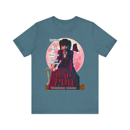 Gothic Vibes Unisex Tee, Wednesday Addams Shirt, Spooky Full Moon T-Shirt, Addams Family Top, Halloween Graphic Tee, Alternative Fashion
