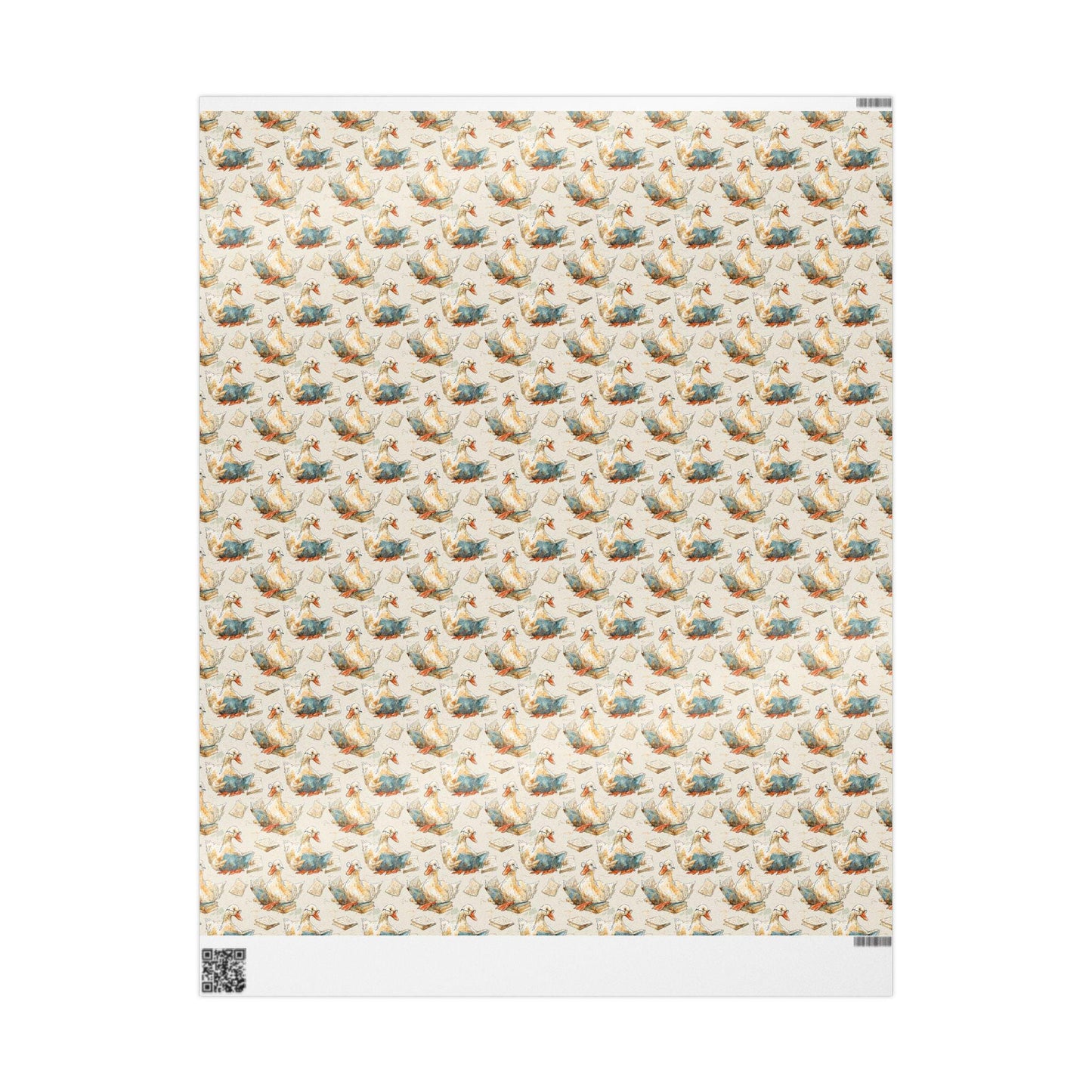 Reading Goose Theme Gift Wrap for Bookworms Librarians Book Nerds Bookish Christmas Wrapping Paper Book Club Style #4