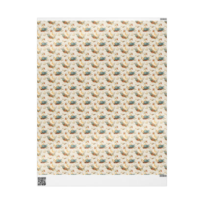 Reading Goose Theme Gift Wrap for Bookworms Librarians Book Nerds Bookish Christmas Wrapping Paper Book Club Style #4