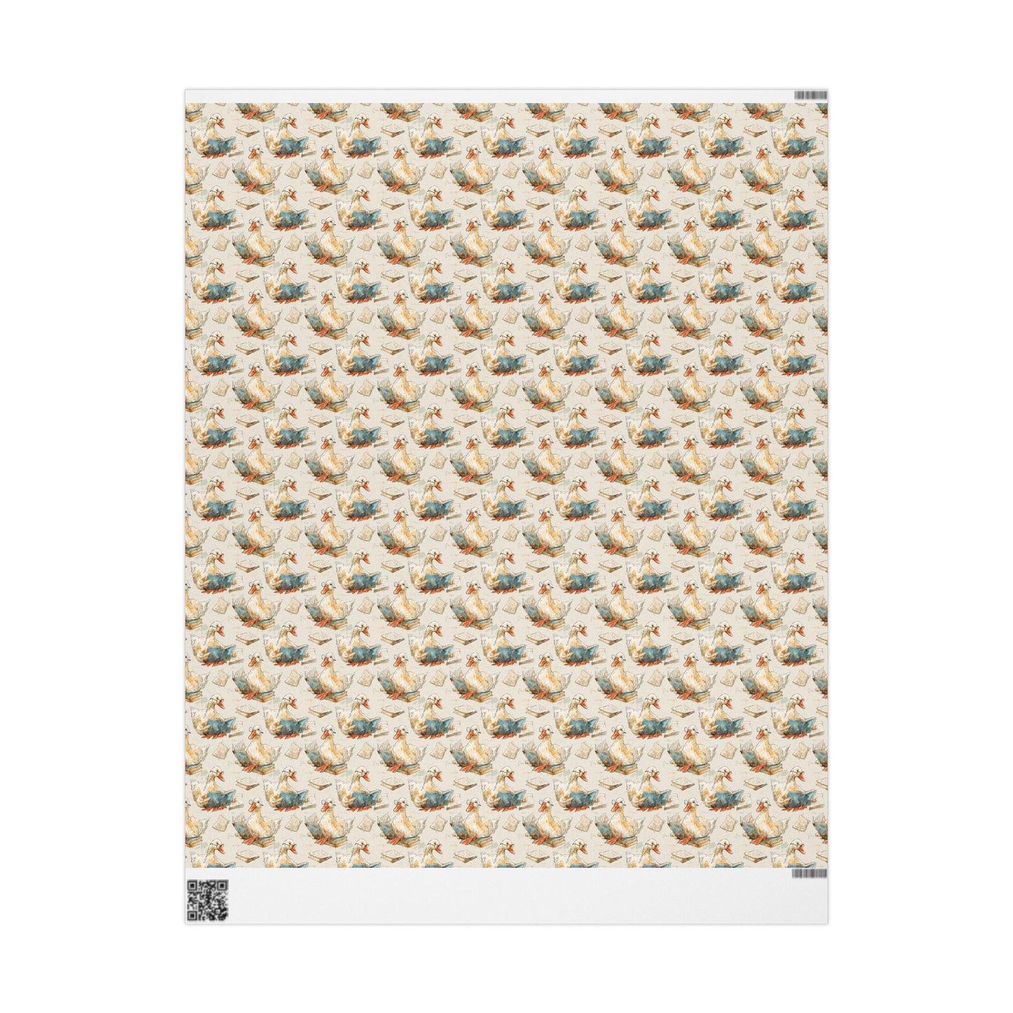 Reading Goose Theme Gift Wrap for Bookworms Librarians Book Nerds Bookish Christmas Wrapping Paper Book Club Style #4