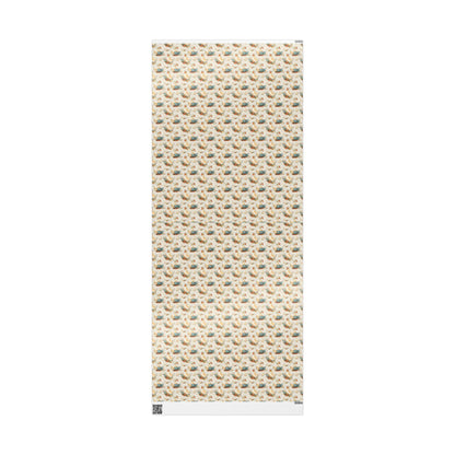 Reading Goose Theme Gift Wrap for Bookworms Librarians Book Nerds Bookish Christmas Wrapping Paper Book Club Style #4