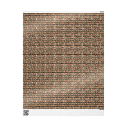 Literary Gift Wrap for Bookworms Book Nerds and Librarians Cute Book Club Wrapping Paper for Readers #15
