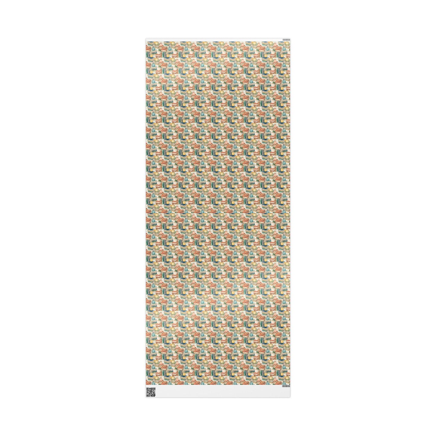 Aesthetic Bookworm Gift Wrap for Book Nerd Librarian Readers Custom Book Club Wrapping Paper Design #6